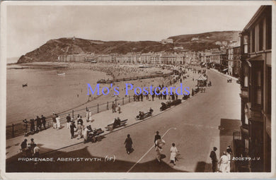 Wales Postcard - Aberystwyth Promenade  DC1679
