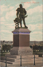 Load image into Gallery viewer, Devon Postcard - Plymouth, Drake Statue  SW13825