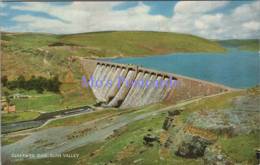 Wales Postcard - Claerwen Dam, Elan Valley  SW13833
