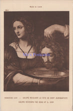 Load image into Gallery viewer, Art Postcard - Musee De Louvre, Bernardino Luini, Salome Receiving The Head of St John  SW13844
