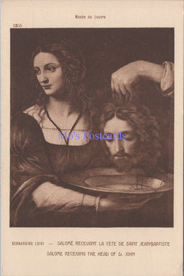 Art Postcard - Musee De Louvre, Bernardino Luini, Salome Receiving The Head of St John  SW13844