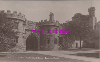 Lincolnshire Postcard - Lincoln Castle Gateway Interior  SW14188