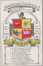 Load image into Gallery viewer, Heraldic Postcard - Yorkshireman's Coat of Arms   SW14226