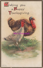 Load image into Gallery viewer, Greetings Postcard - Wishing You a Happy Thanksgiving SW14242