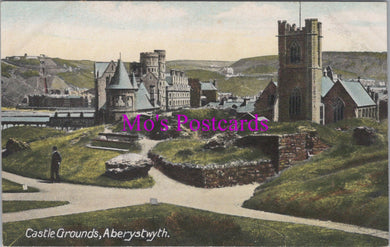 Wales Postcard - Castle Grounds, Aberystwyth   SW14287