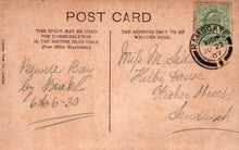 Load image into Gallery viewer, Vintage postcard with handwritten text and a stamp, featuring the address 'Sandwich'.
