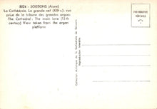 Load image into Gallery viewer, France Postcard - The Cathedral, Soissons, Aisne VT592