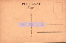Load image into Gallery viewer, Back of a postcard from Egypt with 'Mo's Postcards' branding.