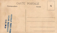 Load image into Gallery viewer, Back of a vintage postcard with 'Henri Bedwany' studio branding