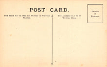 Load image into Gallery viewer, Vintage postcard with printed text and a line for writing on it.