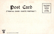 Load image into Gallery viewer, Vintage-style postcard with text and stamp placeholder on a textured beige background