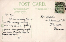 Load image into Gallery viewer, Vintage postcard with handwritten text and a stamp, featuring the word 'Postcard' at the top.