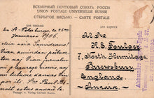 Load image into Gallery viewer, Vintage postcard with text and stamps, featuring a handwritten address.