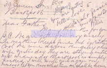 Load image into Gallery viewer, Vintage letter with handwritten text on a yellowed paper background