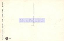 Load image into Gallery viewer, Vintage postcard with 'Mo's Postcards' branding and address details.