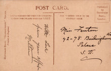 Load image into Gallery viewer, Vintage postcard with handwritten text and stationery details