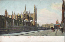 Load image into Gallery viewer, Cambridgeshire Postcard-Cambridge, King's College & Trinity College SW17807