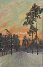 Load image into Gallery viewer, Nature Postcard - Trees Lining a Straight Road SW17815