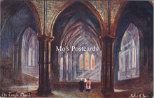 Load image into Gallery viewer, London Postcard - The Temple Church, Artist Arthur.C.Payne  SW17844