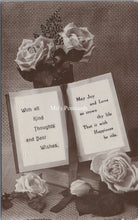 Load image into Gallery viewer, Greetings Postcard - With All Kind Thoughts and Best Wishes  SW17901