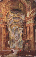 Load image into Gallery viewer, London Postcard - St Paul's Cathedral Choir. Artist Arthur.C.Payne  SW18038