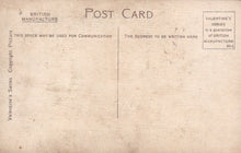 Load image into Gallery viewer, Vintage postcard with text and 'British Manufacture' label on a beige background