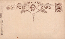 Load image into Gallery viewer, Vintage-style postcard with decorative border and text on a beige background