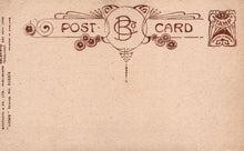 Load image into Gallery viewer, Vintage-style postcard with decorative border and text on a beige background