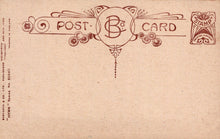 Load image into Gallery viewer, Vintage-style postcard with decorative elements and 'BC' logo on a textured brown background.
