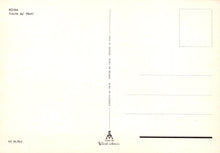 Load image into Gallery viewer, Back of a postcard with 'Roma Trinitá dei Monti' text on a yellowish background