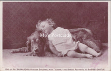 Load image into Gallery viewer, Children Postcard - Baby and Dog, Dr Barnardo's   SX150