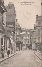 Load image into Gallery viewer, France Postcard - Trouville-sur-Mer, La Rue Saint-Michel SX322