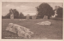 Load image into Gallery viewer, Wiltshire Postcard - Remains of The Inner Circle, Druids Stone, Avebury VT553