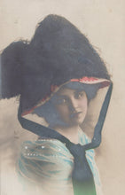 Load image into Gallery viewer, Glamour Postcard - Young Lady Wearing a Large Fashionable Bonnet VT624