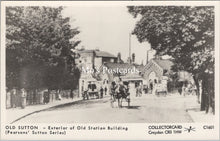 Load image into Gallery viewer, London Postcard - Old Sutton, Exterior of Old Station Building  SW17538