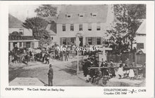 Load image into Gallery viewer, London Postcard - Old Sutton, The Cock Hotel on Derby Day  SW17545