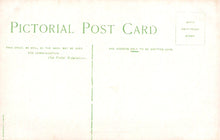Load image into Gallery viewer, Back of a vintage postcard with 'Pictorial Post Card' text and green border.