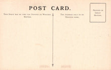 Load image into Gallery viewer, Vintage postcard template with text and a vertical line.