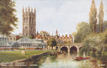 Load image into Gallery viewer, Oxfordshire Postcard - Oxford, Magdalen College From The Cherwell SW19227