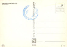 Load image into Gallery viewer, Postcard with a scenic view of Dachstein-Rieseneishole, featuring a stamp and text.