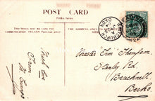 Load image into Gallery viewer, Vintage postcard with postage stamp and handwritten text