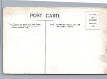 Load image into Gallery viewer, Back of a vintage postcard with text and postage information.