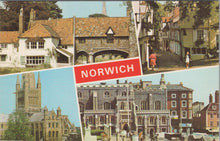 Load image into Gallery viewer, Norfolk Postcard - Views of Norwich SW17634