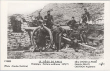 Load image into Gallery viewer, French Military Postcard - Le Siege De Paris, Champigny SW17700