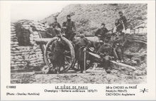 Load image into Gallery viewer, French Military Postcard - The Siege of Paris, Artillery Position SW17986