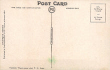 Load image into Gallery viewer, Vintage postcard with typographic design and 'PC' logo