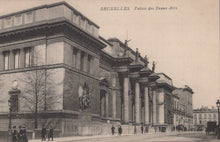 Load image into Gallery viewer, Vintage postcard of the Palais des Beaux-Arts in Brussels, Belgium.