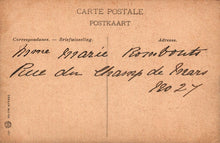 Load image into Gallery viewer, Vintage postcard with handwritten text on a beige background