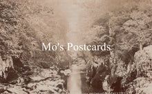 Load image into Gallery viewer, Vintage-style image of a river through a forest with 'Mo's Postcards' text overlay.