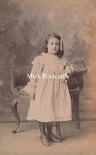 Load image into Gallery viewer, Ancestors Postcard - Studio Portrait of a Young Girl SW18754